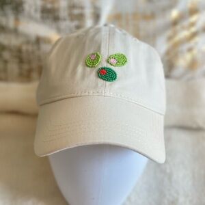 NWT Anthropologie Frasier Sterling Beaded
Olives Baseball Cap